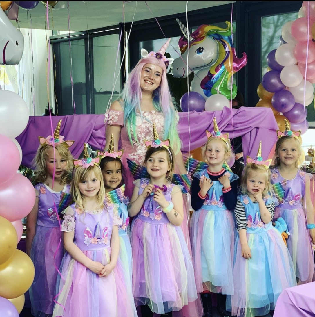 unicorn prinses inhuren voor kinderfeest